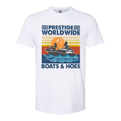 Prestige Worldwide Boats And Hoes Retro Vintage Softstyle® CVC T-Shirt