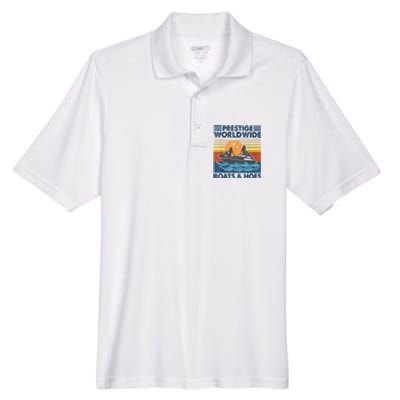 Prestige Worldwide Boats And Hoes Retro Vintage Men's Origin Performance Piqué Polo