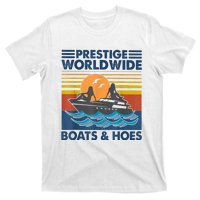 Prestige Worldwide Boats And Hoes Retro Vintage T-Shirt