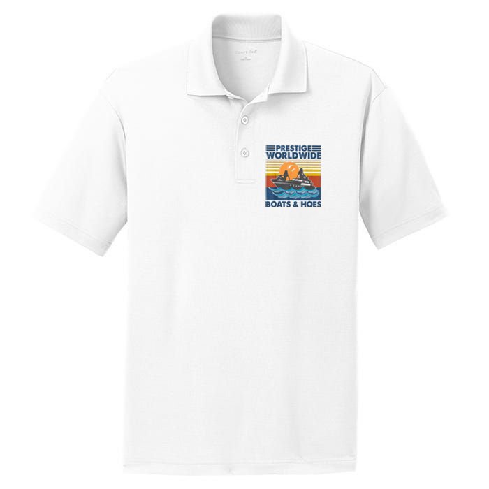 Prestige Worldwide Boats And Hoes Retro Vintage PosiCharge RacerMesh Polo