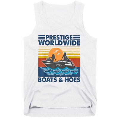 Prestige Worldwide Boats And Hoes Retro Vintage Tank Top