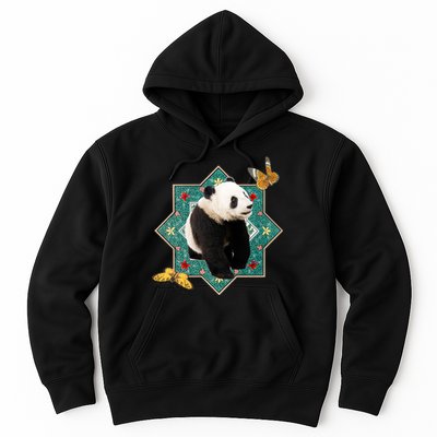 Panda With Butterflies Hoodie