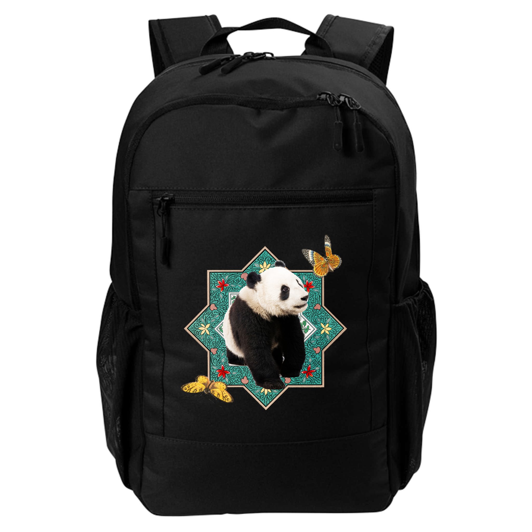 Panda With Butterflies Backpack
