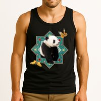 Panda With Butterflies Tank Top