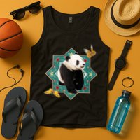 Panda With Butterflies Tank Top
