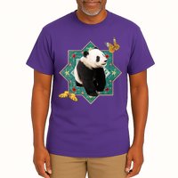 Panda With Butterflies Tall T-Shirt