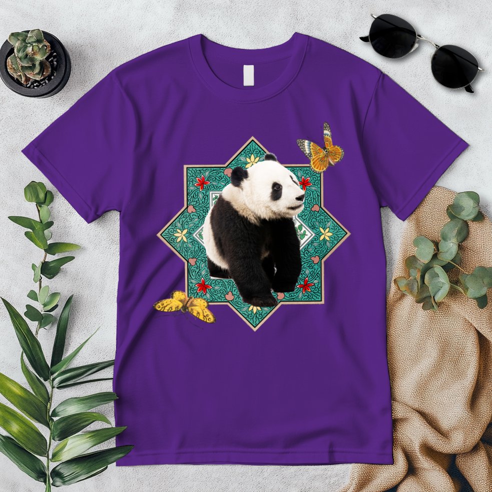 Panda With Butterflies Premium T-Shirt