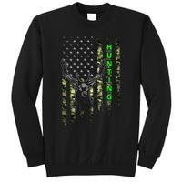 Patriotic Whitetail Buck Deer Hunting American Camouflage Sweatshirt