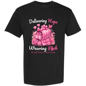 Postal Worker Breast Cancer Awareness Garment-Dyed Heavyweight T-Shirt