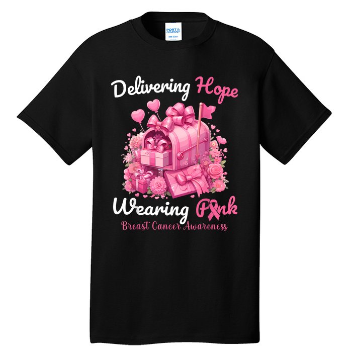 Postal Worker Breast Cancer Awareness Tall T-Shirt