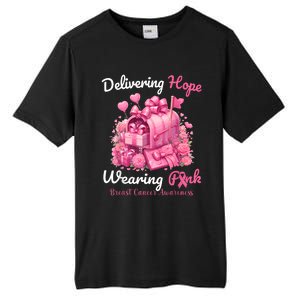 Postal Worker Breast Cancer Awareness Tall Fusion ChromaSoft Performance T-Shirt