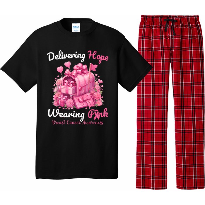 Postal Worker Breast Cancer Awareness Pajama Set