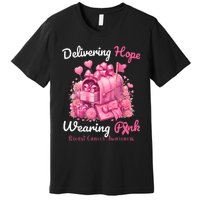 Postal Worker Breast Cancer Awareness Premium T-Shirt