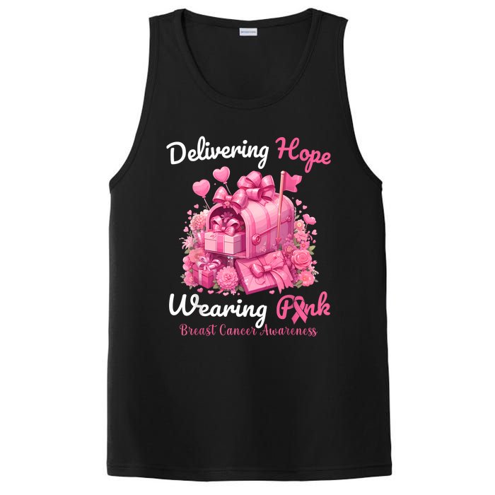 Postal Worker Breast Cancer Awareness PosiCharge Competitor Tank