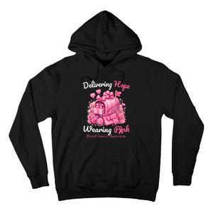 Postal Worker Breast Cancer Awareness Tall Hoodie