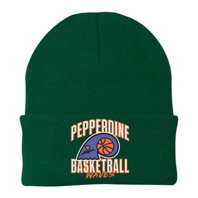 Pepperdine Waves Basketball Knit Cap Winter Beanie