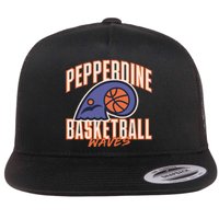 Pepperdine Waves Basketball Flat Bill Trucker Hat