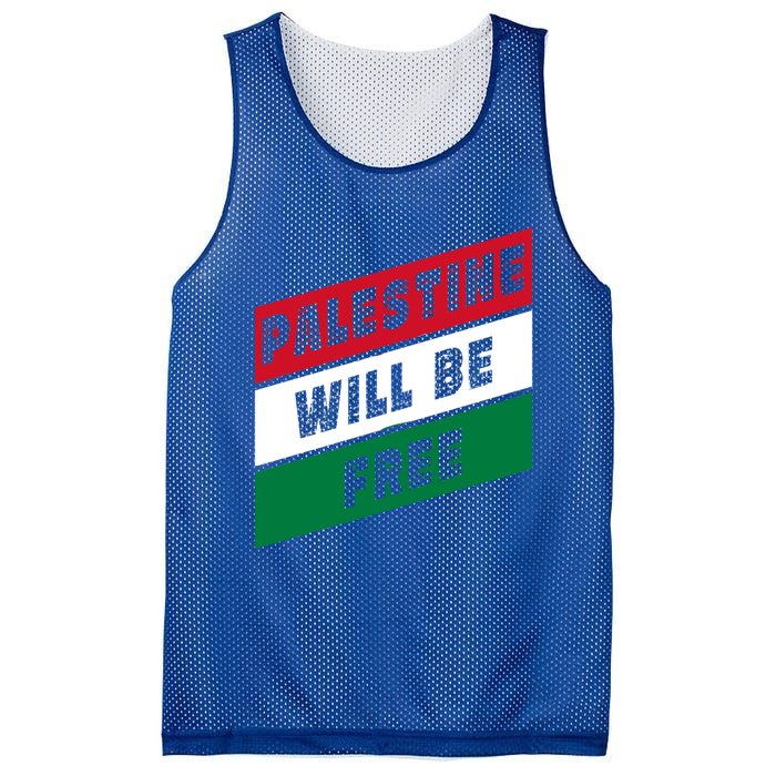 Palestine Will Be Free Fist Of Justice And Freedom Gift Mesh Reversible Basketball Jersey Tank