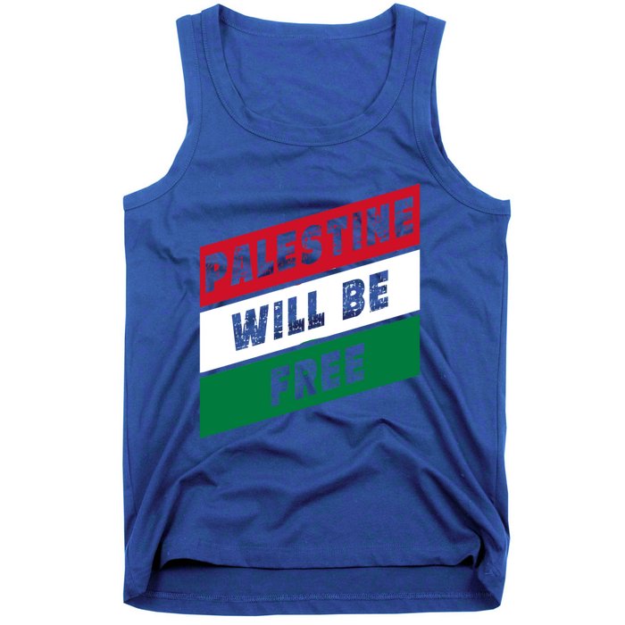 Palestine Will Be Free Fist Of Justice And Freedom Gift Tank Top