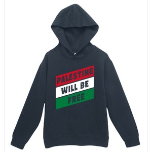 Palestine Will Be Free Fist Of Justice And Freedom Gift Urban Pullover Hoodie