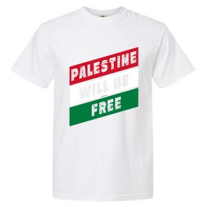 Palestine Will Be Free Fist Of Justice And Freedom Gift Garment-Dyed Heavyweight T-Shirt