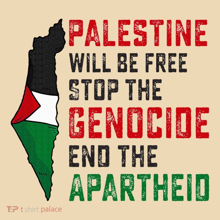 Palestine Will Be Free Stop The Genocide End The Apartheid Drawstring Bag