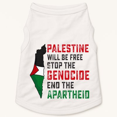 Palestine Will Be Free Stop The Genocide End The Apartheid Doggie Tank