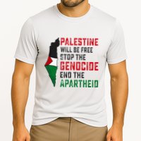 Palestine Will Be Free Stop The Genocide End The Apartheid Cooling Performance Crew T-Shirt