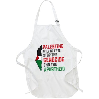Palestine Will Be Free Stop The Genocide End The Apartheid Apron