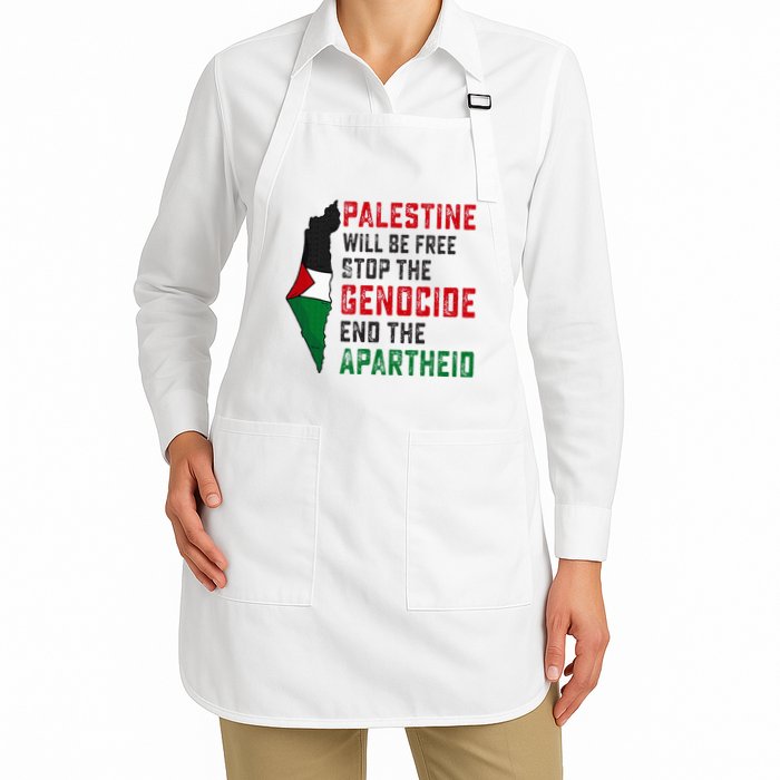 Palestine Will Be Free Stop The Genocide End The Apartheid Apron