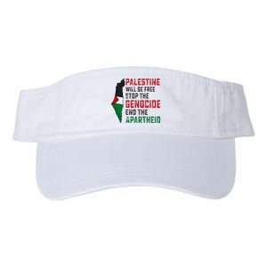 Palestine Will Be Free Stop The Genocide End The Apartheid Valucap Bio-Washed Visor