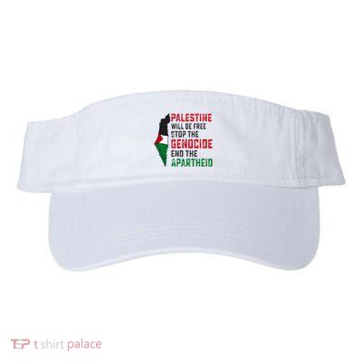 Palestine Will Be Free Stop The Genocide End The Apartheid Visor
