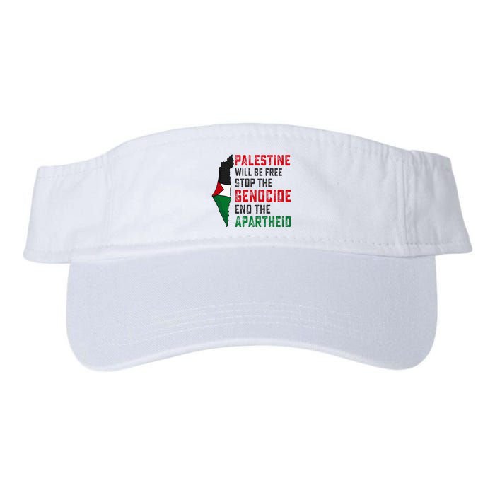 Palestine Will Be Free Stop The Genocide End The Apartheid Visor