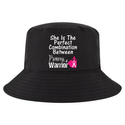 Princess Warrior Breast Cancer Survivor Gift Cool Comfort Performance Bucket Hat