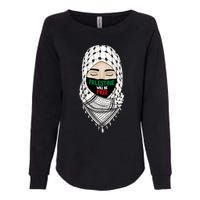 Palestine Will Be Free Gaza Flag Arabic Support Womens California Wash Sweatshirt