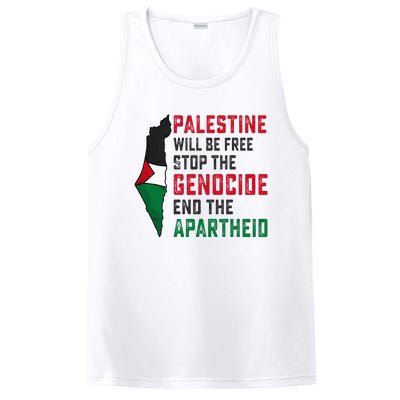 Palestine Will Be Free Stop The Genocide End The Apartheid PosiCharge Competitor Tank