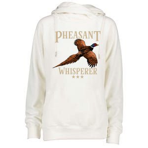 Pheasant Whisperer Beautiful Pheasant Design Funny Gift Womens Funnel Neck Pullover Hood