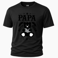 Papa With Bear Gift Cooling Performance Crew T-Shirt