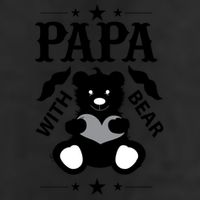 Papa With Bear Gift Adult Drive Performance Visor