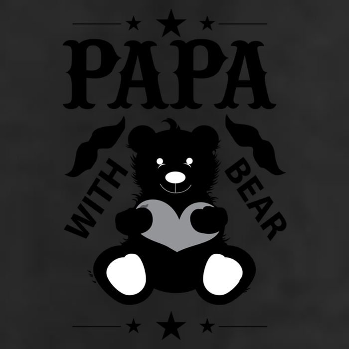 Papa With Bear Gift Adult Drive Performance Visor