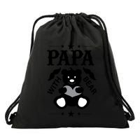 Papa With Bear Gift Drawstring Bag
