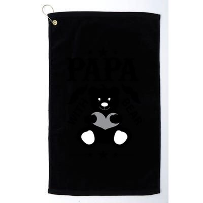Papa With Bear Gift Golf Towel