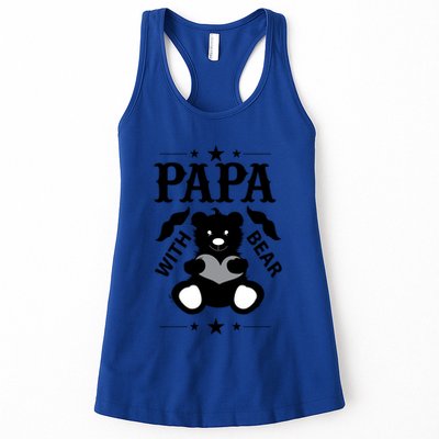 Papa With Bear Gift Womens Tank Top