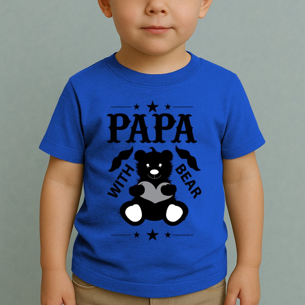 Papa With Bear Gift Toddler T-Shirt