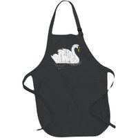 Pretty Wildlife Bird Beautiful Animal Lake Swan Full-Length Apron With Pockets