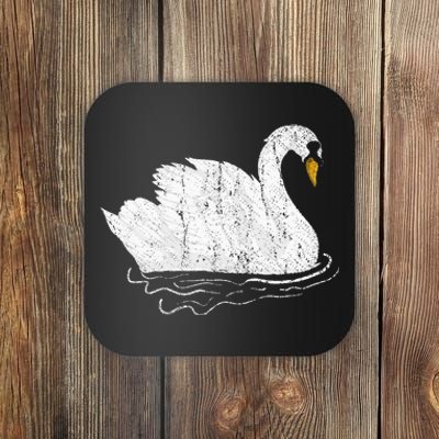 Pretty Wildlife Bird Beautiful Animal Lake Swan Coaster