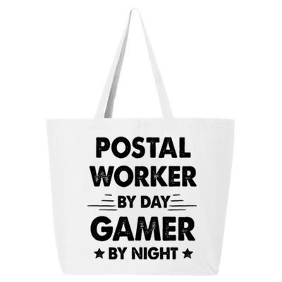 Postal Worker By Day Gamer By Night Great Gift 25L Jumbo Tote