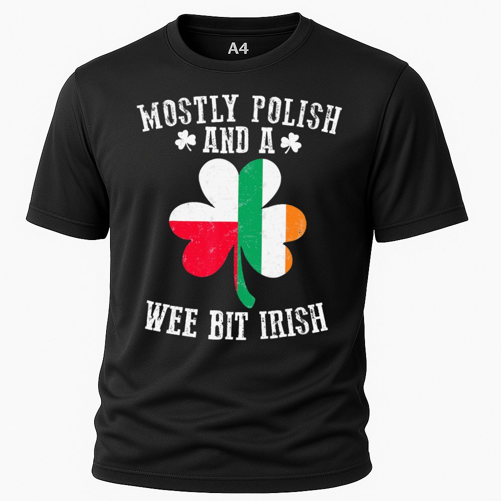 Polish Wee Bit Irish Poland Funny St Patricks Day Performance Shirt