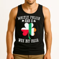 Polish Wee Bit Irish Poland Funny St Patricks Day Tank Top