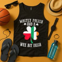 Polish Wee Bit Irish Poland Funny St Patricks Day Tank Top